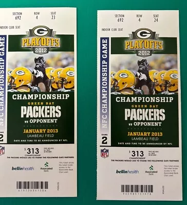 GREEN BAY PACKERS Lot Of Phantom Tickets Playoffs NFC Championship Games • $9.99