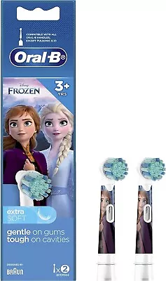 Oral-B Frozen 2 Stages Kids Electric Replacement Brush Heads (2 Pack)-Au • $13.15