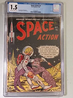 Space Action Comics #3 Ace Periodicals 1952 Cgc • $175