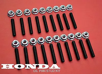 19 New Honda Acura Integra Oil Pan Bolt Stud Kit  B18 B20 Type R Vtec B Series • $15.99