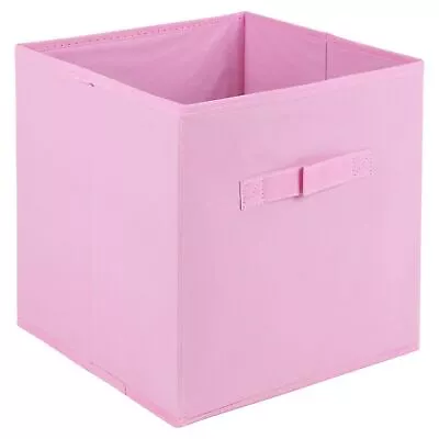 Collapsible Cube Non Woven Storage Boxes Kids Toys Carry Handles Basket Organise • £8.49