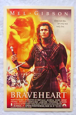 Braveheart Lobby Card Movie Poster Mel Gibson  • $4.25