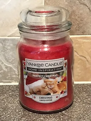 1 X PAWFECT CHRISTMAS LARGE JAR 538g YANKEE CANDLE - NEW - LIMITED EDITION • £22.99