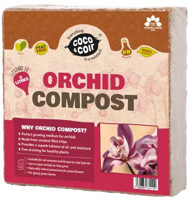 Coco & Coir Orchid Compost – 9L | Organic Peat Free Coir Compost • £7.49