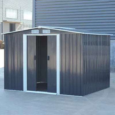 10x8 8x8 8x6 8x4 6x4 Heavy Steel Shed Outdoor Garden Shed Tools Storage House • £155.95