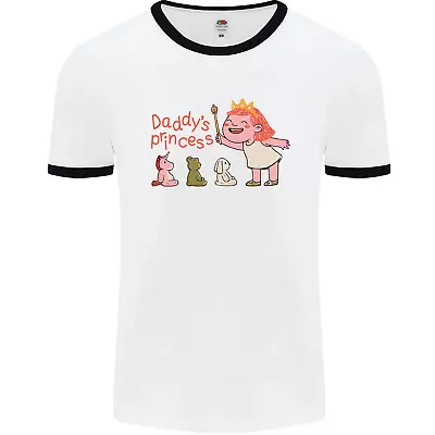 Daddys Princess Funny Unicorn Teddy Bear Mens Ringer T-Shirt • £9.99