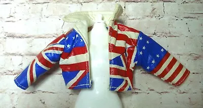 Vtg 90s THQ Celebrity Rock Star VANILLA ICE Doll JACKET British Flag Jem 1991 • $24.99