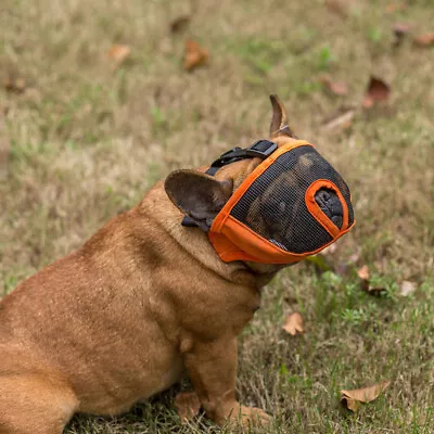 £17.99 • Buy French+Bulldog Dog Muzzle - Suits Pug, Boxer,  Breathable Mask S-XL Short Snout 