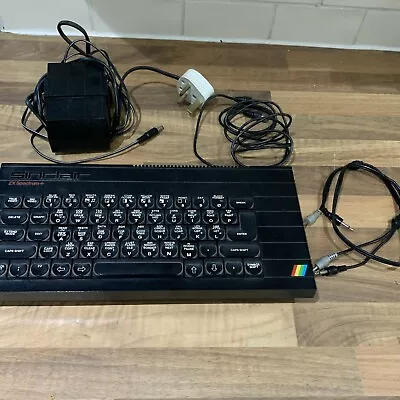 Sinclair ZX Spectrum+ Computer Console & Original Power Supply - 1984 - Untested • £26