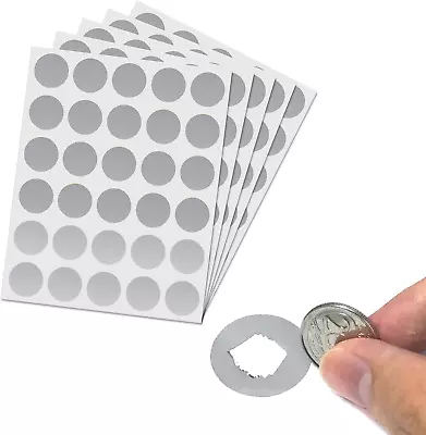 150 Pack 1 Scratch Off Stickers Labels Round Circle - Silver • $6.70