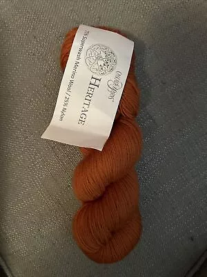 One (1) Hank Cascade Heritage Sock Yarn Color 5640 Cinnamon • $0.99