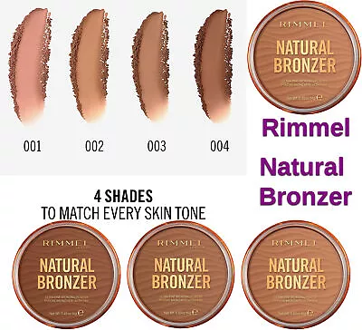 £5.25 • Buy Rimmel Natural Bronzer 4 Shades Sundown Sunset Sunbronze Sunlight 