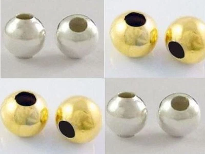 £1.99 • Buy ROUND SPACER BEADS 500x 2mm 400x 3mm 300x 4mm SILVER  / GOLD PLATED TS61