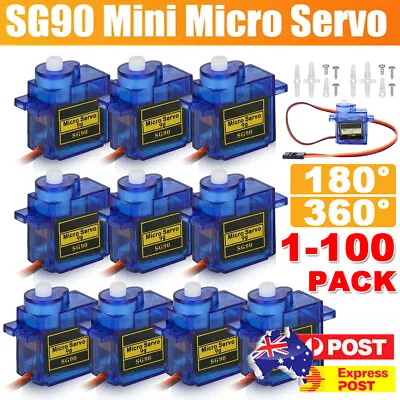 SG90 9g Micro Servo Mini Micro Servo Motor For RC Helicopter Airplane Arduino AU • $303.65