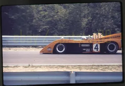 Peter Revson #4 McLaren M20 - 1972 Can-Am Watkins Glen - Vintage Race Slide • $19.45