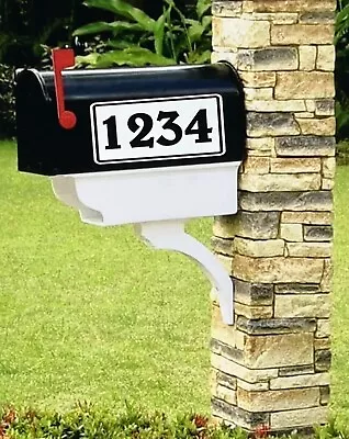 TWO Custom Mailbox Address Street Numbers Vinyl Decal House Business Door Glass • $3.99