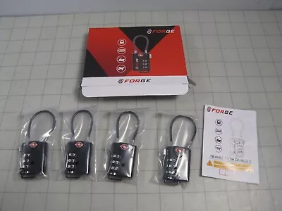 4-pack Forge Travel Sentry TSA21105 TSA Certified Travel Lock NEW • $18.27