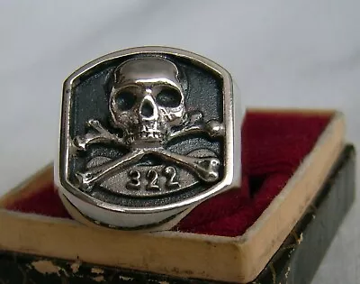 Secret Society 322 Skull And Bones  Rings Silver 925 • $99