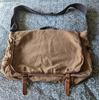 OLD NAVY Vintage Surplus Gear R12 Military Army Messenger Bag Brown Shoulder Bag • $24.99