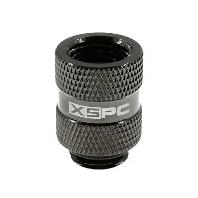 XSPC G1/4 20mm Male To Female Fitting (Black Chrome) • £5.49