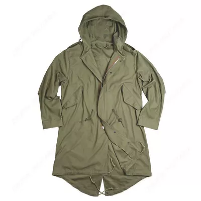 £101.40 • Buy US Army Vintage Retro Fishtail M51 Parka Long Windbreaker Coat S M L