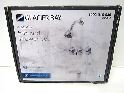 Glacier Bay Aragon 3-Handle 1-Spray Tub And Shower Faucet In Chrome Valve Incl. • $55