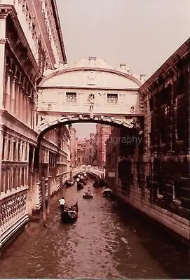 VENICE CANAL Italy FOUND PHOTOGRAPH Color ORIGINAL Snapshot VINTAGE 310 51 I • $12.99