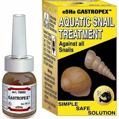 £7.50 • Buy ESHa Gastropex Safe Aquatic Snail TREATMENT Killer Tropical Aquarium Fish Tank