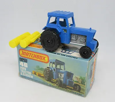 £19.95 • Buy Matchbox Superfast 46c Ford Tractor & Harrow - Mint/Boxed