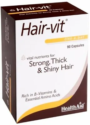 HealthAid Hair-vit Blister - 90 Capsules • £29.27