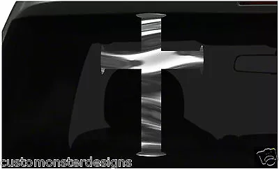 Christian Cross Sticker Jesus Religious S16 All Chrome And Regular Vinyl Colors • $4.95