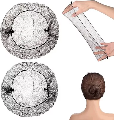 24 Pcs Hair Nets - Invisible Elastic Edge Mesh Bun Hair Nets Black/ Brown • £4.99