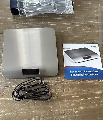 Stamps.com Stainless Steel 5 Lb Digital Postal Scale • $10