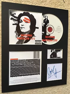 MADONNA - Signed Autographed - AMERICAN LIFE - Album Display • £30