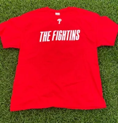 2024 Philadelphia Phillies XL Opening Day Night Shirt Red Fightins McDonalds SGA • $15