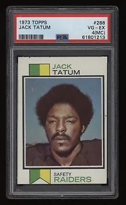 1973 Jack Tatum PSA 4 (MC) Topps Football Rookie Rc #288 Invest NOW HOF • $24.99