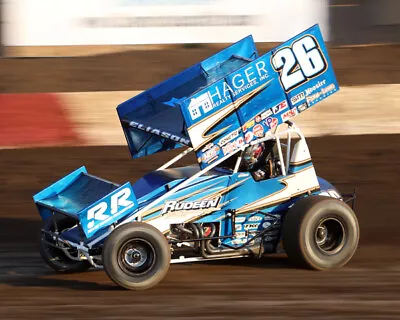 Cory Eliason #26 Hager Realty Sprint Car On Track 8x10 Glossy Photo #h3 • $2.99