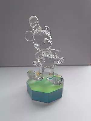 Disney Arribas Mickey Mouse Steamboat Willie Glass Figure • $75