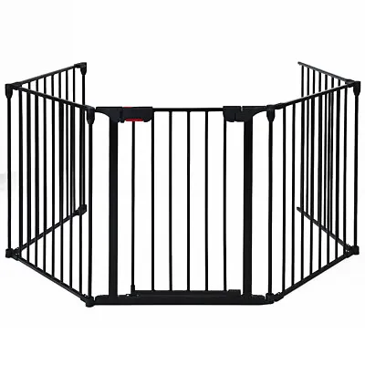 Fireplace Fence BBQ Metal Fire Gate Pet Black Baby Safety Fence Hearth Gate • $109.95