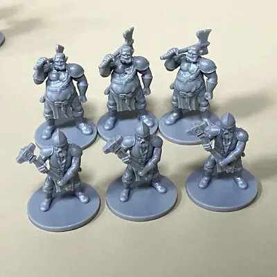6x Half Orc Dwarf Hammer Master Figures Dungeons And Dragons Board Game Minis • £7.50