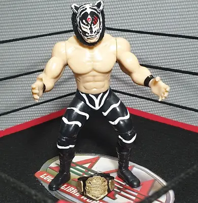 BENGALA BLK Mexican Wrestler Toy 7  Tall - Juguete De Luchador Mexicano • $14.99