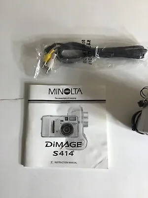 Minolta Dimage S414 Silver 4MP Digital Camera With Memory Card - TESTED • $18.50