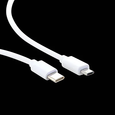 30cm USB Type C To Micro USB 2.0 A Jack Male Plug Charging Cable Lead Adapter • £2.99