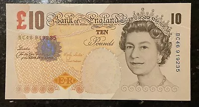 Crisp £10 Ten Pound Note Series E (Variant) Charles Darwin On Reverse Side. • £11.50