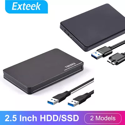 5Gbps USB 3.0 Portable Hard Drive Disk 2.5  SATA HDD SSD External Enclosure Case • $9.70