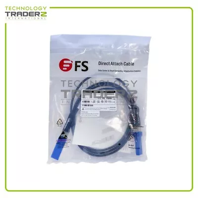 QSFP-PC02 FS 40Gbps QSFP+ 2M Passive Direct Attach Copper Cable ***New Other*** • $24.99