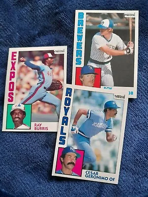 £4 • Buy 1984 Topps Chewing Gum Baseball Cards - Roy Howell, Ray Burris & Cesar Geronimo