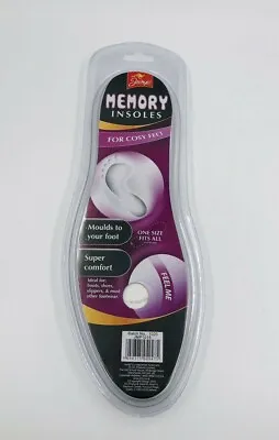 Memory Foam Shoe Insoles Cut To Size Size 7-10 Mens 3-8 Ladies 1pr Per Pack • £4.99