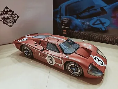 RARE Exoto 1967 Exoto Ford GT40 Mk IV No.3 Le Mans 1/18 Racing Legends Model Car • $1475