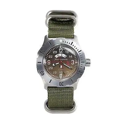 Vostok Komandirskie 350754 Russian Military Automatic Wristwatch USA SELLER • $124.95